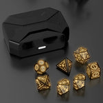 Light Up Rechargeable Dice Set For Dungeons and Dragons with USB Charging box