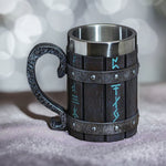 Viking Rune Norse Tankard Mug Beer Stein 20oz / 600ml