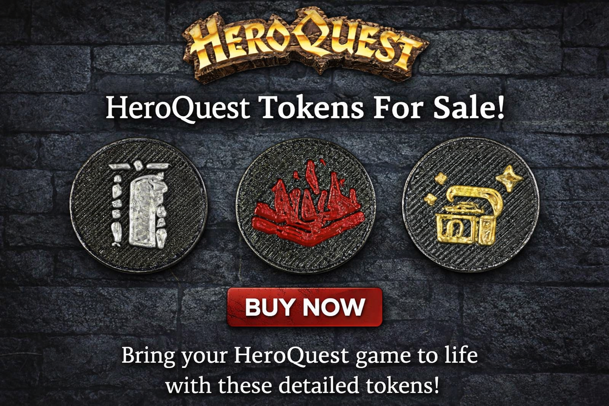 HeroQuest Room Search Tokens