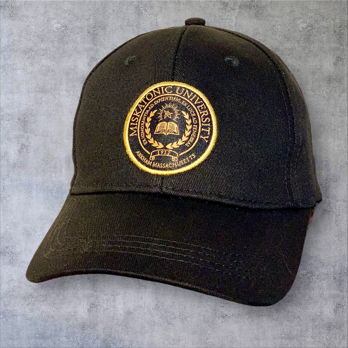 Miskatonic University Logo Baseball Cap I Lovecraft I Elder Sign I Dunwich Quality Gift