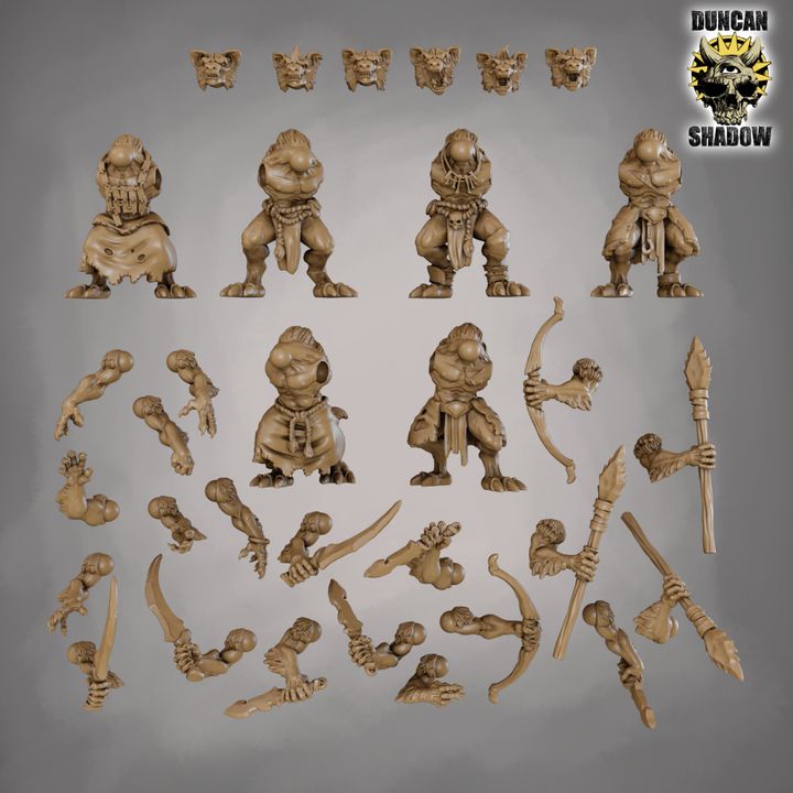Gnoll Savages Multipart kit (M) - Image 1