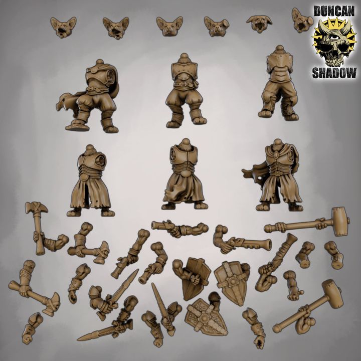 Dog Folk Multipart kit (S) - Image 1
