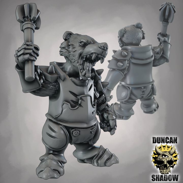 Badger folk Knights with Mauls - Image 2