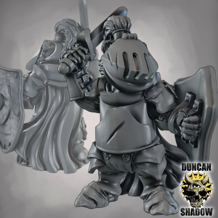 Badger Folk Knights with Swords and Shields - Image 4