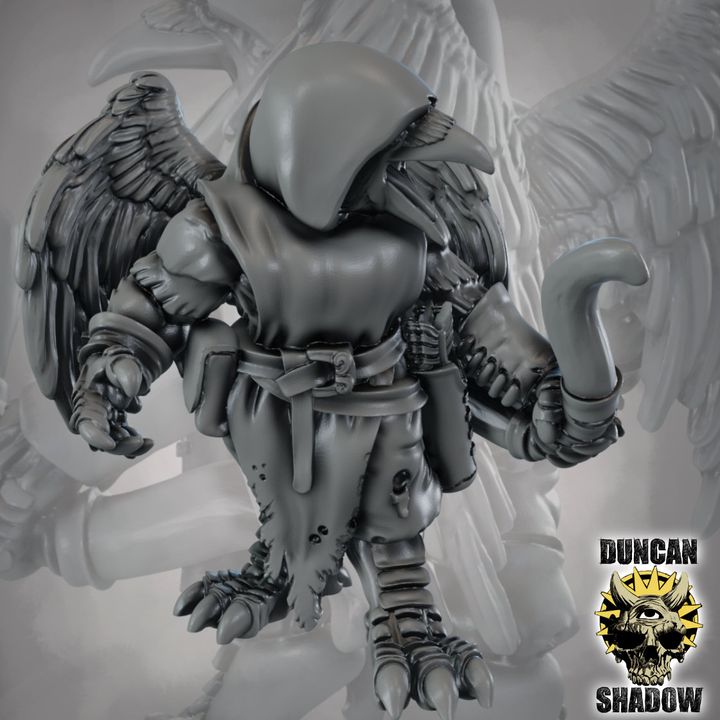 Winged Crow Folk with Bows - Image 4