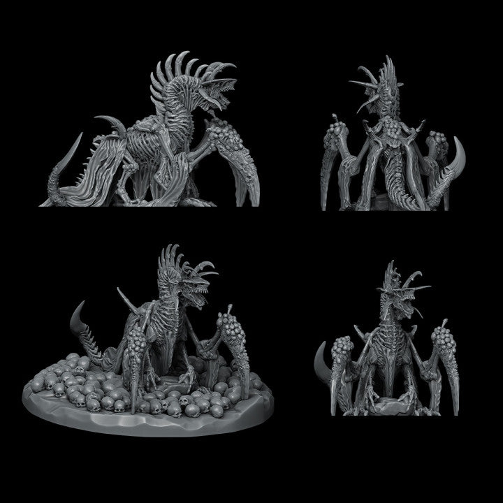 BONEHOARDER SERPENT - 3D Miniature Model | Dungeons and Dragons | Pathfinder | RPG