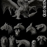 DRAGON GOD (Tiamat) - EPIC Sized Model Kit | Dungeons and dragons | Pathfinder | War Gaming