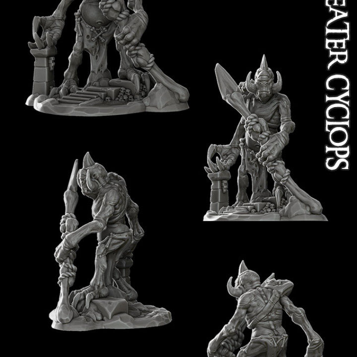 GREATER CYCLOPS Giant Resin 3D Printed Fantasy Miniature D&D Tabletop RPG