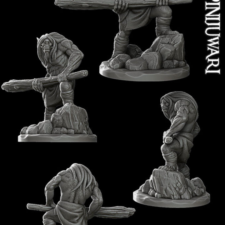 PAPINIJUWARI Giant Resin 3D Printed Fantasy Miniature D&D Tabletop RPG