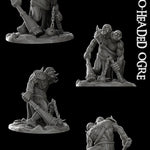 2 HEADED OGRE Giant Resin 3D Printed Fantasy Miniature D&D Tabletop RPG