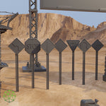 Wasteland War Machines Scatter Terrain - 3D Printed Terrain I Army Diorama I Command Centre I Post Apocalypse
