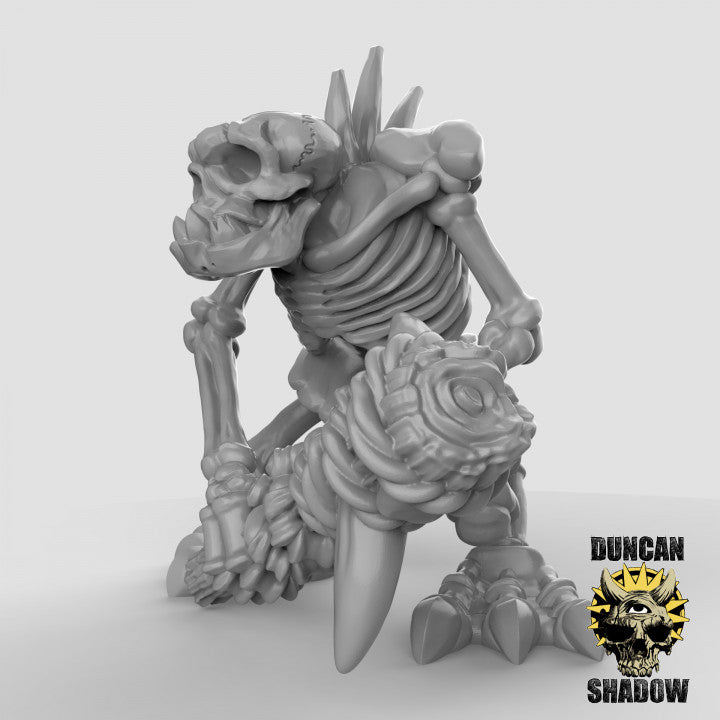 Skeleton River Trolls - Resin Miniature for DnD & Warhammer | 28mm/32mm
