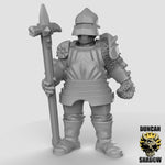 Man at Arms Knights with warhammer's - Resin Miniature for DnD & Warhammer | 28mm/32mm
