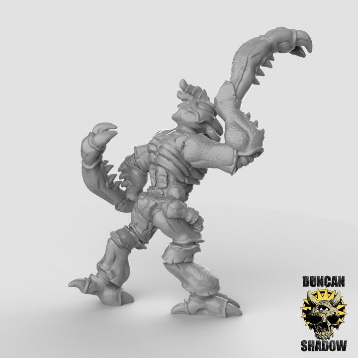 Thri-Kreen Mantis arms resin miniature for DnD and tabletop RPGs