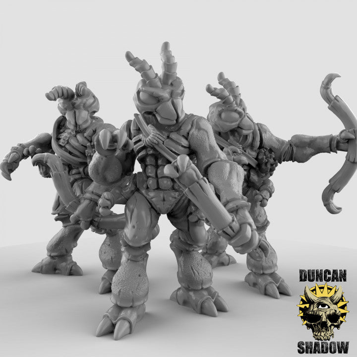 Thri-Kreen with bows - Resin Miniature for DnD & Warhammer | 28mm/32mm