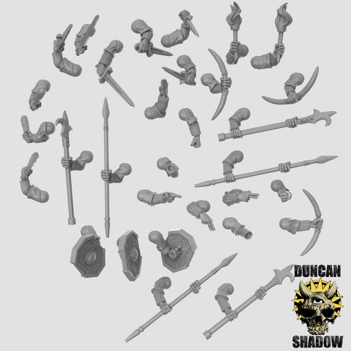 Town Guard Multipart Kit - Customisable Resin Miniatures | DnD & Warhammer | 28mm