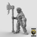 Ghouls with Great axes - 3 Poses - Resin Miniatures for DnD & Warhammer | 28mm/32mm
