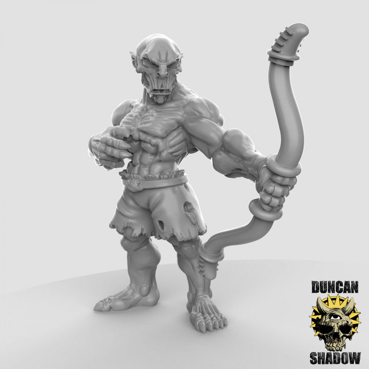 Ghouls with Bows - Resin Miniature for DnD & Warhammer | 28mm/32mm