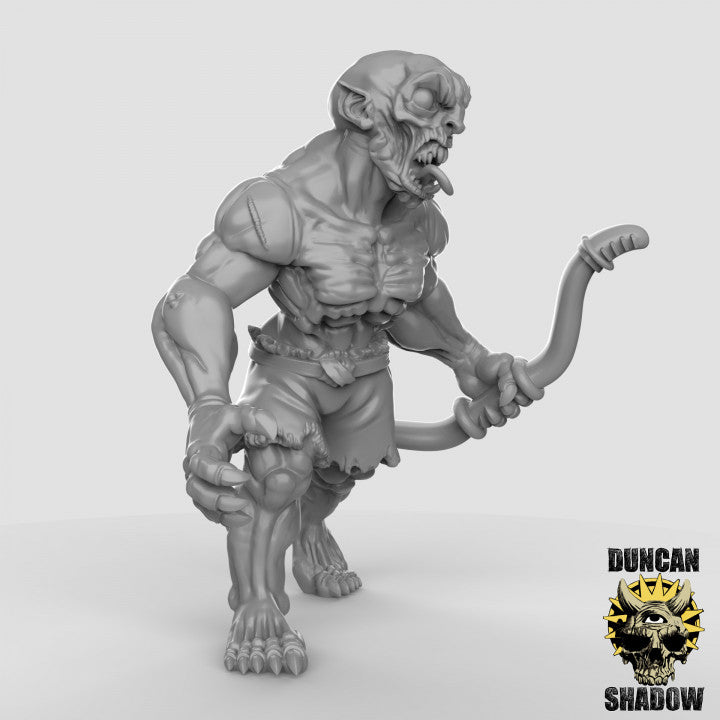 Ghouls with Bows - Resin Miniature for DnD & Warhammer | 28mm/32mm