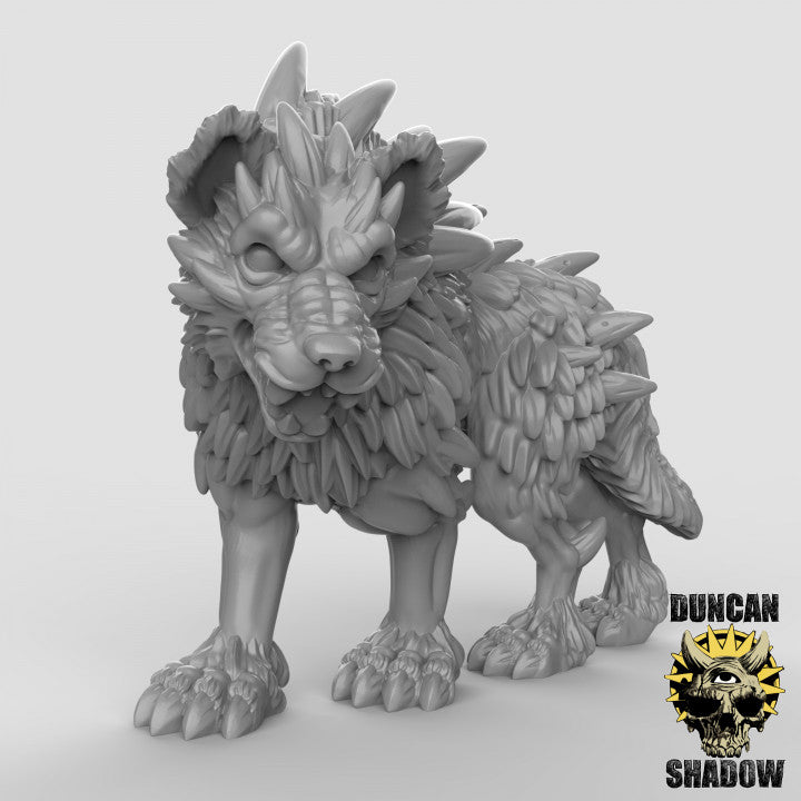 Dire Wolves - Resin Miniature for DnD & Warhammer | 28mm/32mm