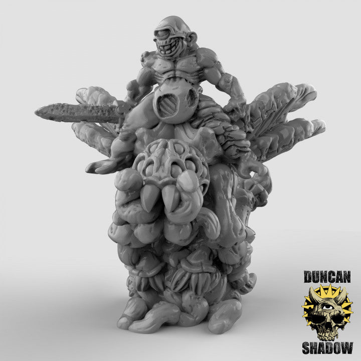 15mm Plague Demons on Demonic flys - Image 4