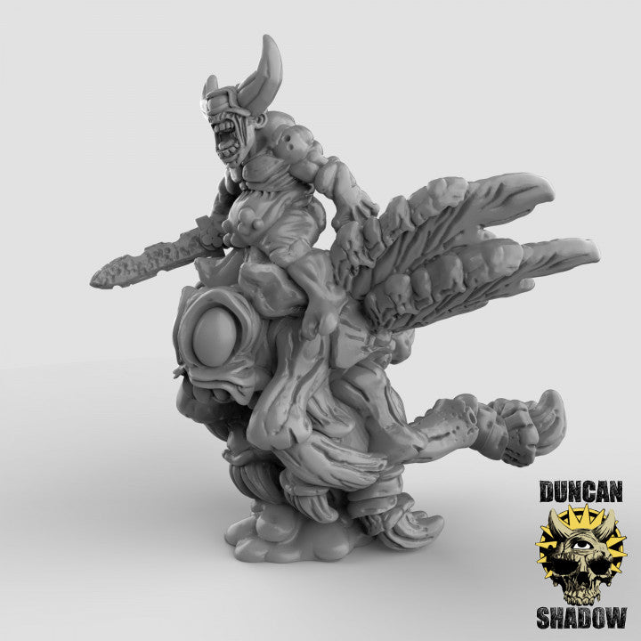 15mm Plague Demons on Demonic flys - Image 5