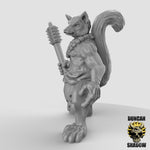 Lemur Folk with Warclubs - 3 Poses resin miniature - view 5