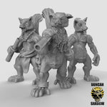 Lemur Folk with Blowguns - 3 Poses - Resin Miniatures for DnD & Warhammer | 28mm/32mm