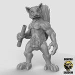 Lemur Folk with Blowguns - 3 Poses - Resin Miniatures for DnD & Warhammer | 28mm/32mm