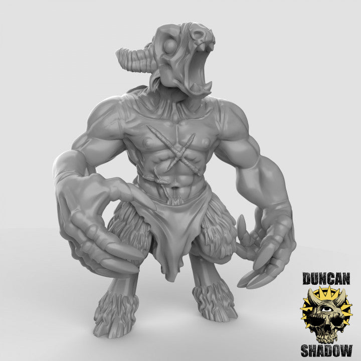 Beastmen Mutants - Resin Miniature for DnD & Warhammer | 28mm/32mm
