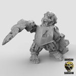 Zombie Halflings with Hand Weapons - Resin Miniature for DnD & Warhammer | 28mm/32mm