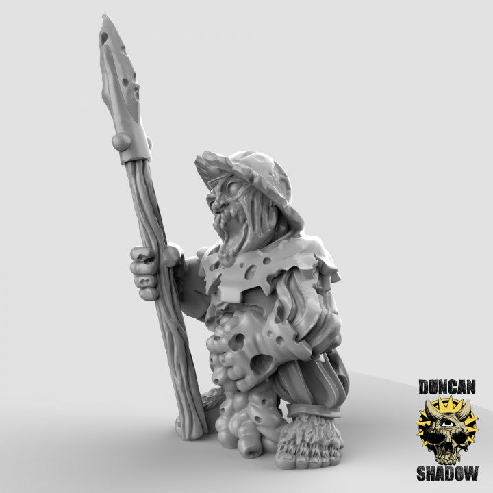 Zombie Halflings with Hand Weapons - Resin Miniature for DnD & Warhammer | 28mm/32mm
