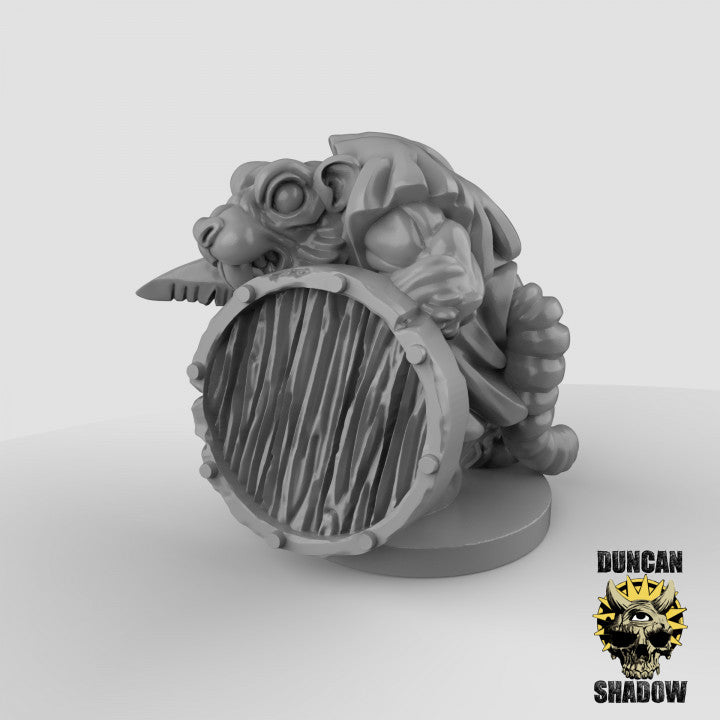 15mm RatFolk with Swords and Shields - Image 3