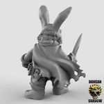 Rabbit Folk With Hand Weapons x3 Resin Miniature Models for DnD | Tabletop Gaming