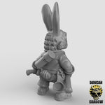 Rabbit Folk With Hand Weapons x3 Resin Miniature Models for DnD | Tabletop Gaming