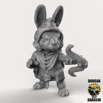 Rabbit Folk With Bows x3 Resin Miniature Models for DnD | Tabletop Gaming