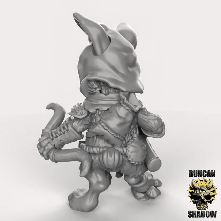 Rabbit Folk With Bows x3 Resin Miniature Models for DnD | Tabletop Gaming