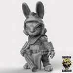 Rabbit Folk With Clubs x3 Resin Miniature Models for DnD | Tabletop Gaming