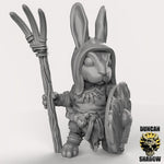 Rabbit Folk Farmers x3 Resin Miniature Models for DnD | Tabletop Gaming