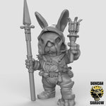 Rabbit Folk Cultists x3 Resin Miniature Models for DnD | Tabletop Gaming