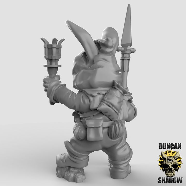 Rabbit Folk Cultists x3 Resin Miniature Models for DnD | Tabletop Gaming