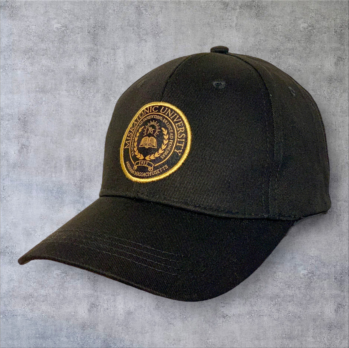 Miskatonic University Logo Baseball Cap I Lovecraft I Elder Sign I Dunwich Quality Gift
