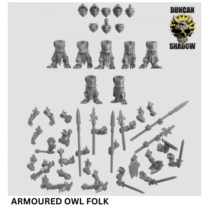 Woodland Animal Folk Multipart Kits - Resin Miniatures for DnD | Tabletop Gaming