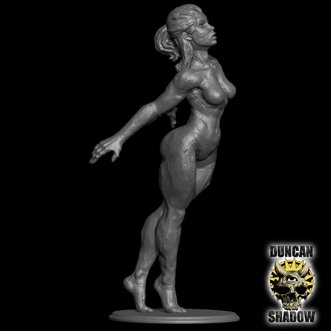Female Nude Statue Resin Miniature Model I Fantasy I Dungeons & Dragons I TTG I RPGs