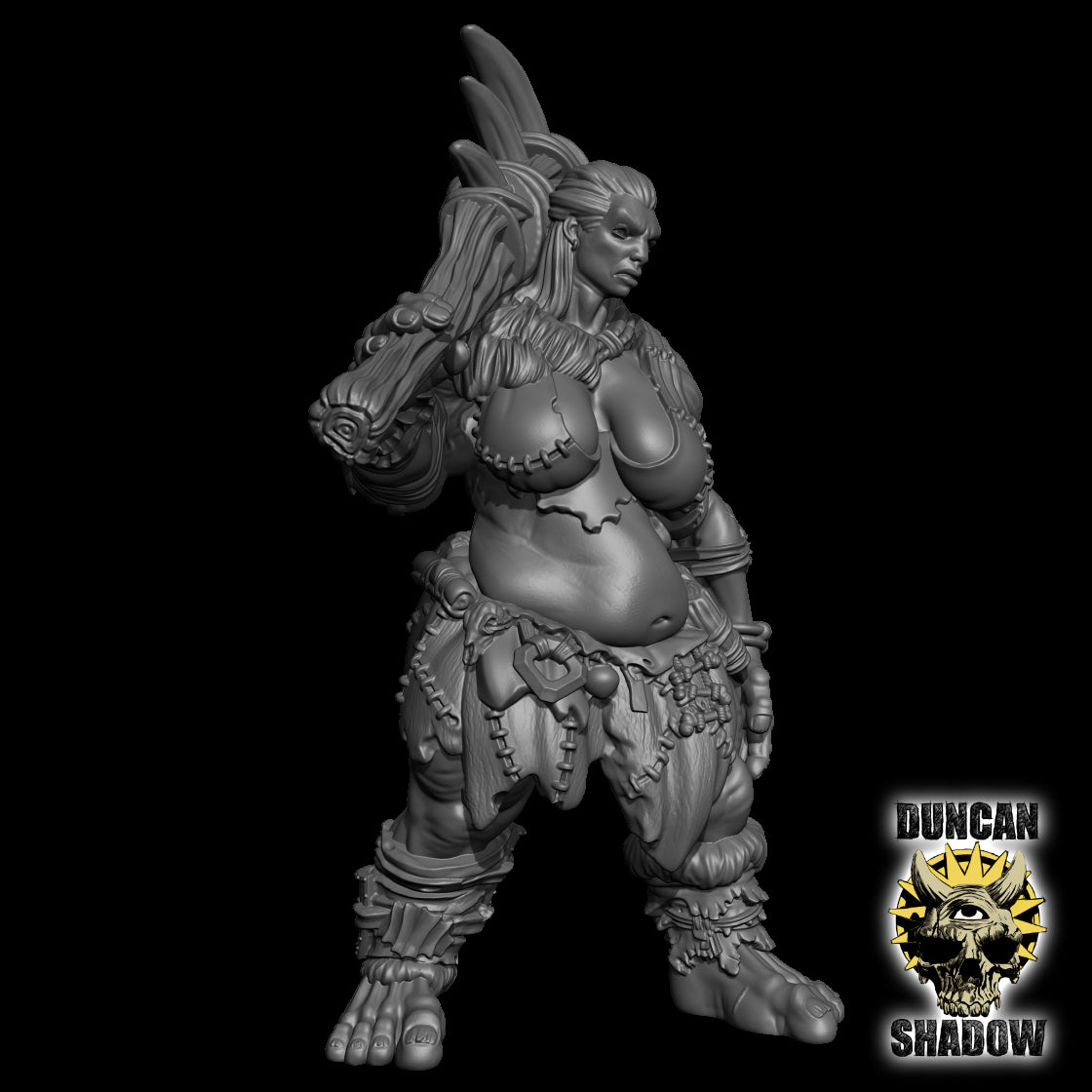 Female Titan Resin Model for Dungeons & Dragons | Board RPG's