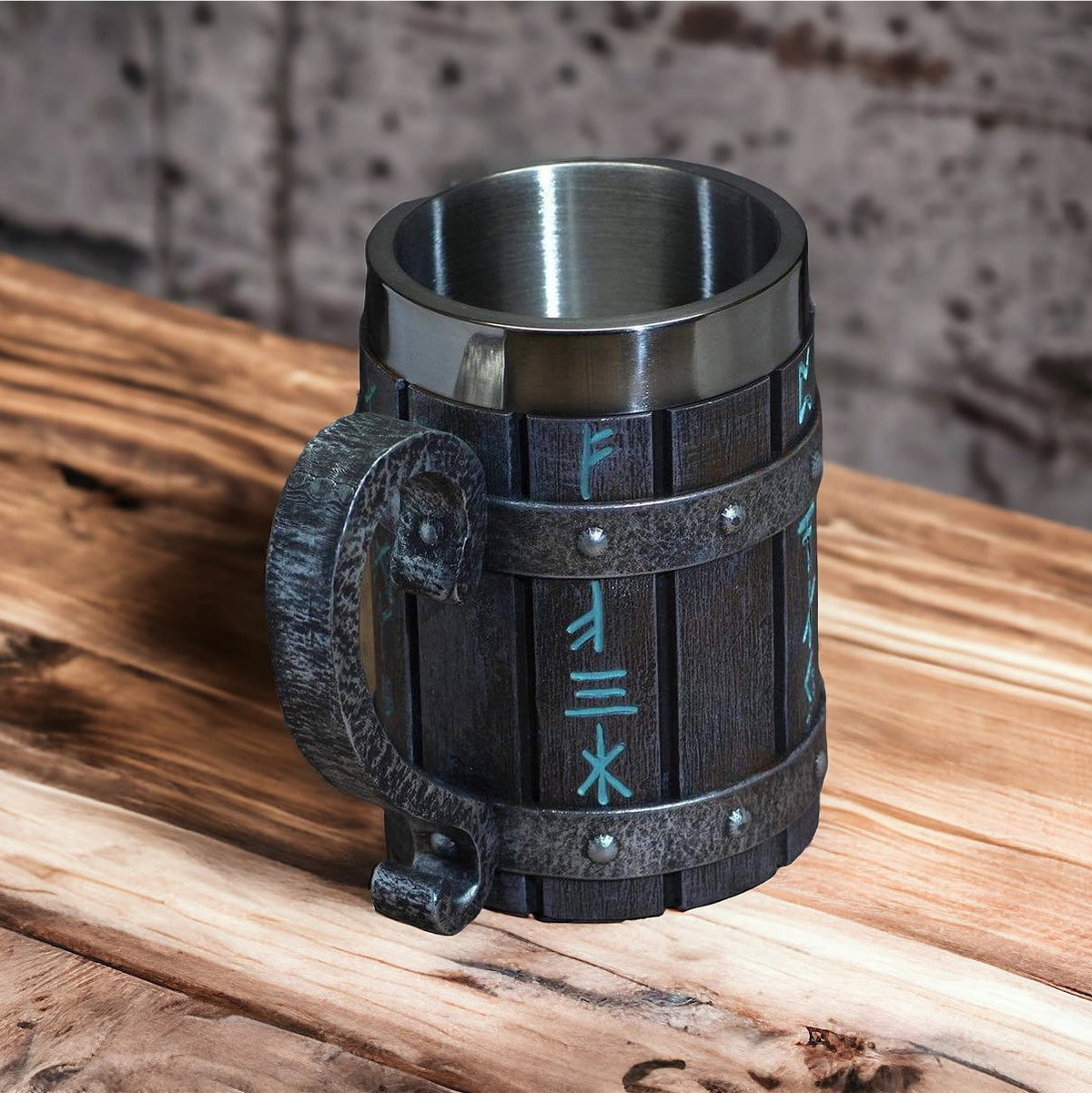 Viking Rune Norse Tankard Mug Beer Stein 20oz / 600ml