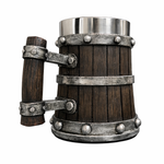 Medieval Tavern Tankard – Hand‑Painted Viking Mug for D&D & Fantasy Fans (600ml / 20oz)