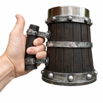 Medieval Tavern Tankard – Hand‑Painted Viking Mug for D&D & Fantasy Fans (600ml / 20oz)