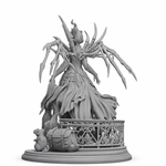 Carmilla Voss, The Crimson Widow – Premium Gothic Vampire Display Model | Ultra‑Detail 3D Printed Resin Figure