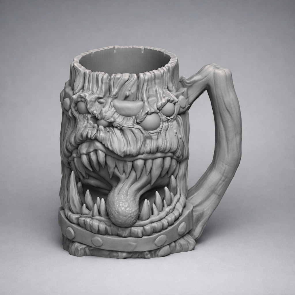 Mythic Monster Mugs – Orc | Lich | Coffin | Mimic | Treasure | Can Holders for Tabletop Gamers